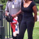 Bree Newsome arrested after removing Confederate flag from South Carolina Statehouse.
Twitter